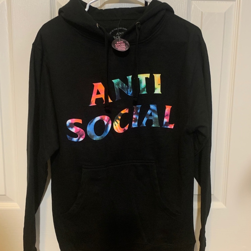 NWT ASSC black sweatshirt with kangaroo pouch